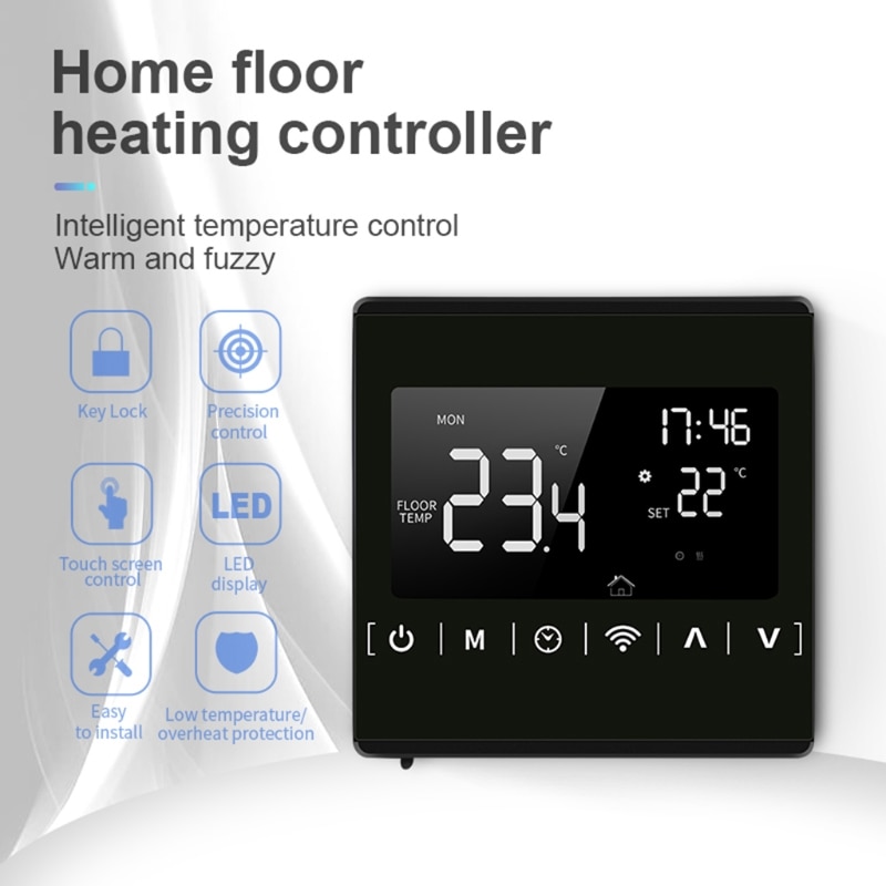 110V 220V 230V WiFi 16A Electric Heating Thermostat...
