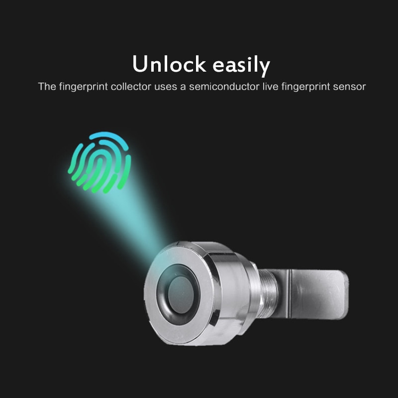 1pcs Fingerprint Lock 0.5 Second Quick Unlock Drawer...