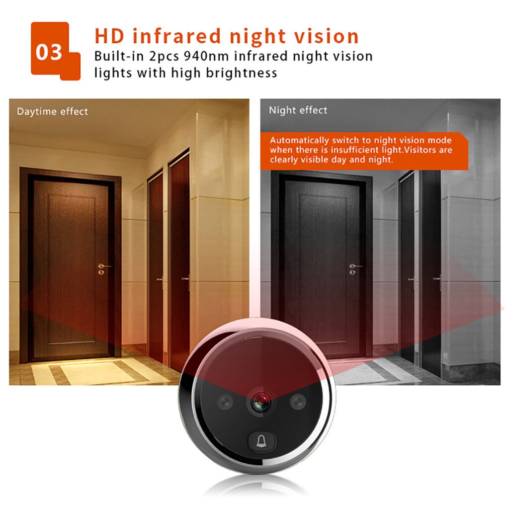 2.8 Inch Smart LCD Color Electronic Display door Doorbell...