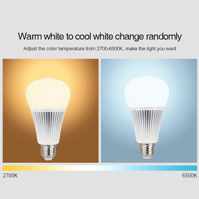 Milight 9W 2.4G RGB CCT Wifi Led Bulb YB1 2700K-6500K...