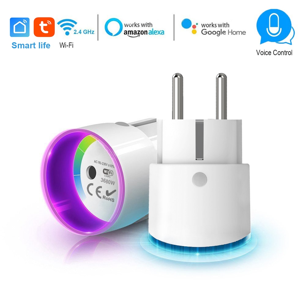 Smart Plug WiFi Control Socket 3680W 16A Power Energy...