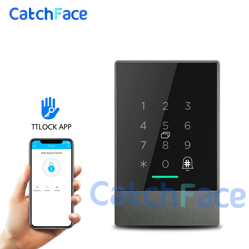 Waterproof Access control reader Wifi Digital Bluetooth Electronic Smart Door Lock Long Range Control Exterior door For Office