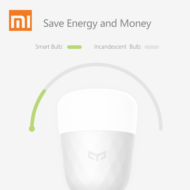 xiaomi yeelight E27 10W 800lm indoor remote wireless APP alexa google control RGB Smart LED bulb lights for Desk Lamp Bedroom