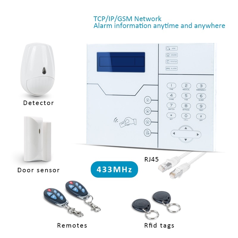 Focus ST-VGT Wireless TCP IP GSM Alarm Kit For Home...