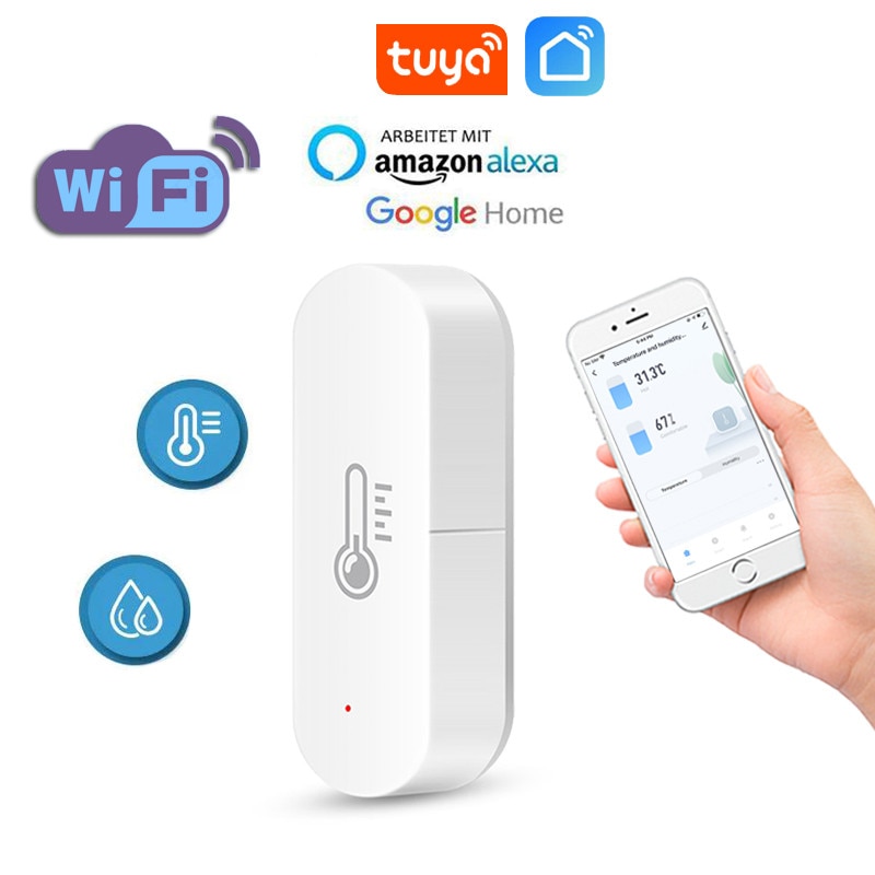IHSENO Tuya WiFi Temperature Humidity Sensor Smart...
