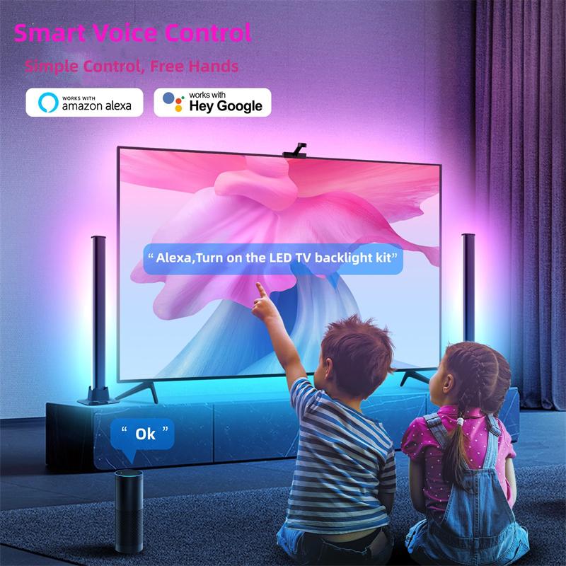 RGBIC LED Strip Smart TV Backlight Tuya LED Backlight...