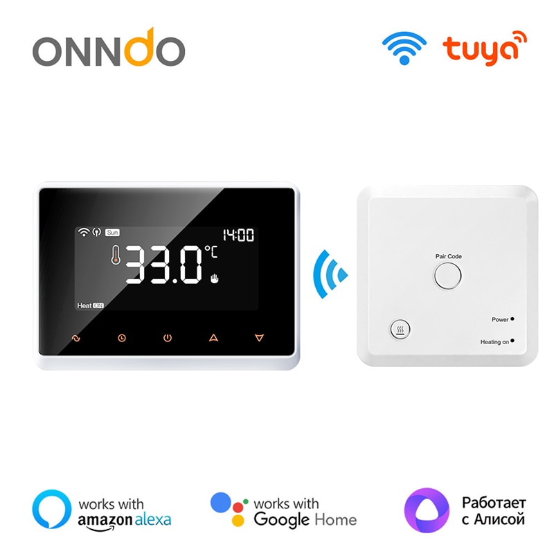 Smart WiFi Thermostat,Tuya RF Wireless Temperature...