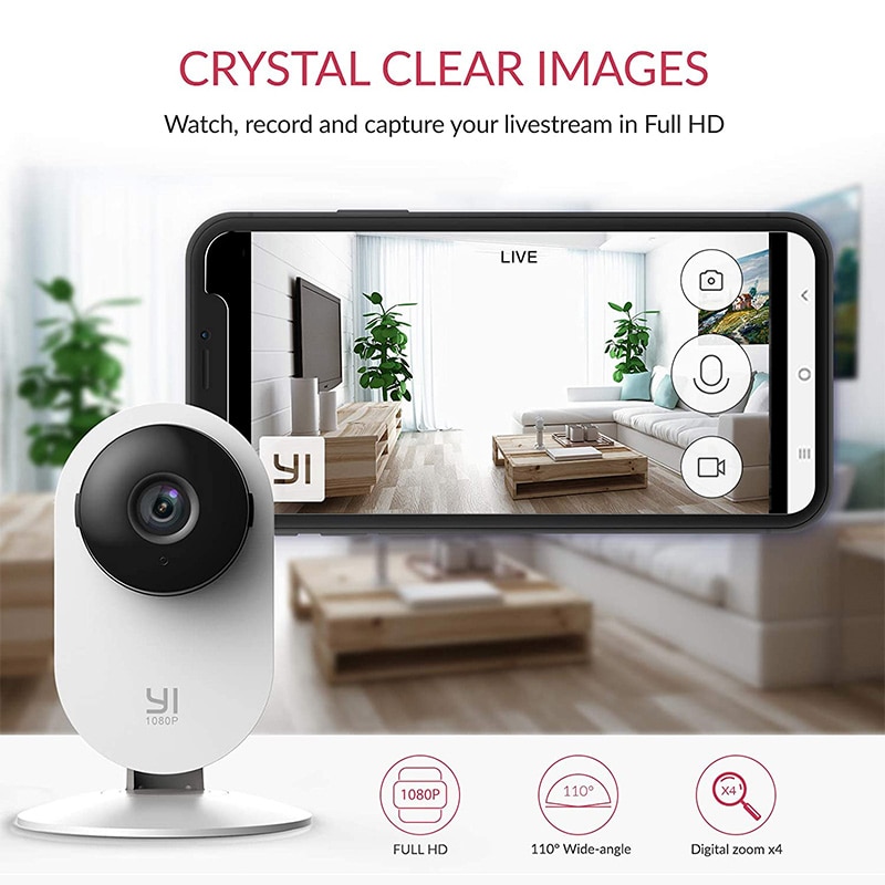YI 1080P Home Camera IP Smart 2-Way Audio Wifi Cam...